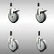 Service Caster 5 Inch 316SS Thermoplastic Rubber Swivel 7/8 Inch Stem Caster Lock Brake, 2PK SCC-SS316TTLEX20S514-TPRB-2-S-2-78 - alternate 1